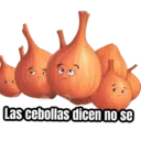 Las cebollas dicen no se