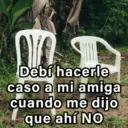 Debí hacerle caso a mi amiga cuando me dijo que ahí NO