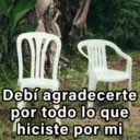 Debí agradecerte por todo lo que hiciste por mi