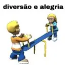 diversão e alegria