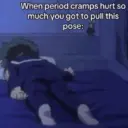 When period cramps hurt so much you got to pull this pose: