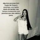 algumas pessoas tem medo de ficarem sozinhas, e eu tenho medo de perder meu tempo novamente com pessoas que não valem a pena.