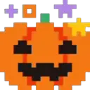 Cara de Calabaza Pixelada