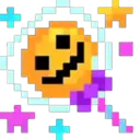 Piruleta de Calabaza Pixelada