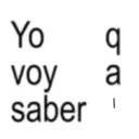 Yo voy a saber -