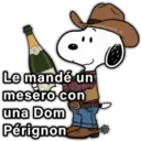 @paraguayita 01 Le mandé un mesero con una Dom Pérignon