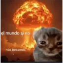 el mundo si no nos besamos