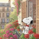🦴 Snoopy feliz 🐶🐾🏡 9