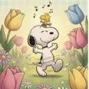 🦴 Snoopy feliz 🐶🐾🏡 12