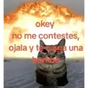 okey no me contestes, ojala y te caiga una bemba