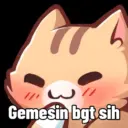 Stiker kucing lucu 6