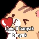 Stiker kucing lucu 7