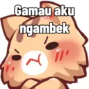Stiker kucing lucu 15