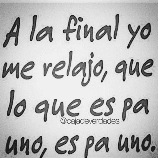 A la final yo me relajo, que lo que es pa @cajadeverdades uno, es pa uno.