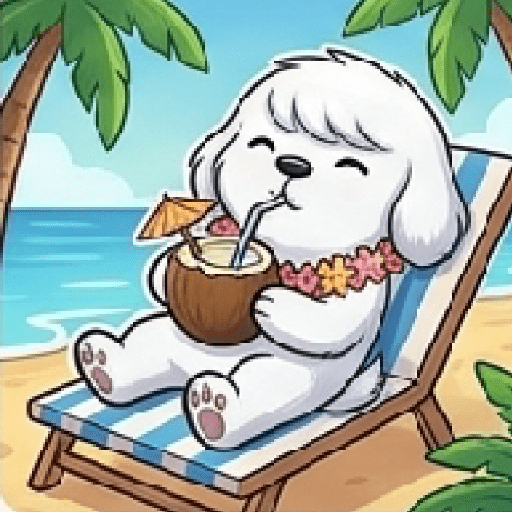 Cute Perro Blanco Mood 🐾 11